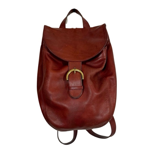 Vintage Coach Soho Bantam Back Sac Small Backpack Soho Series 4134 Red Leather - Picture 4 of 12